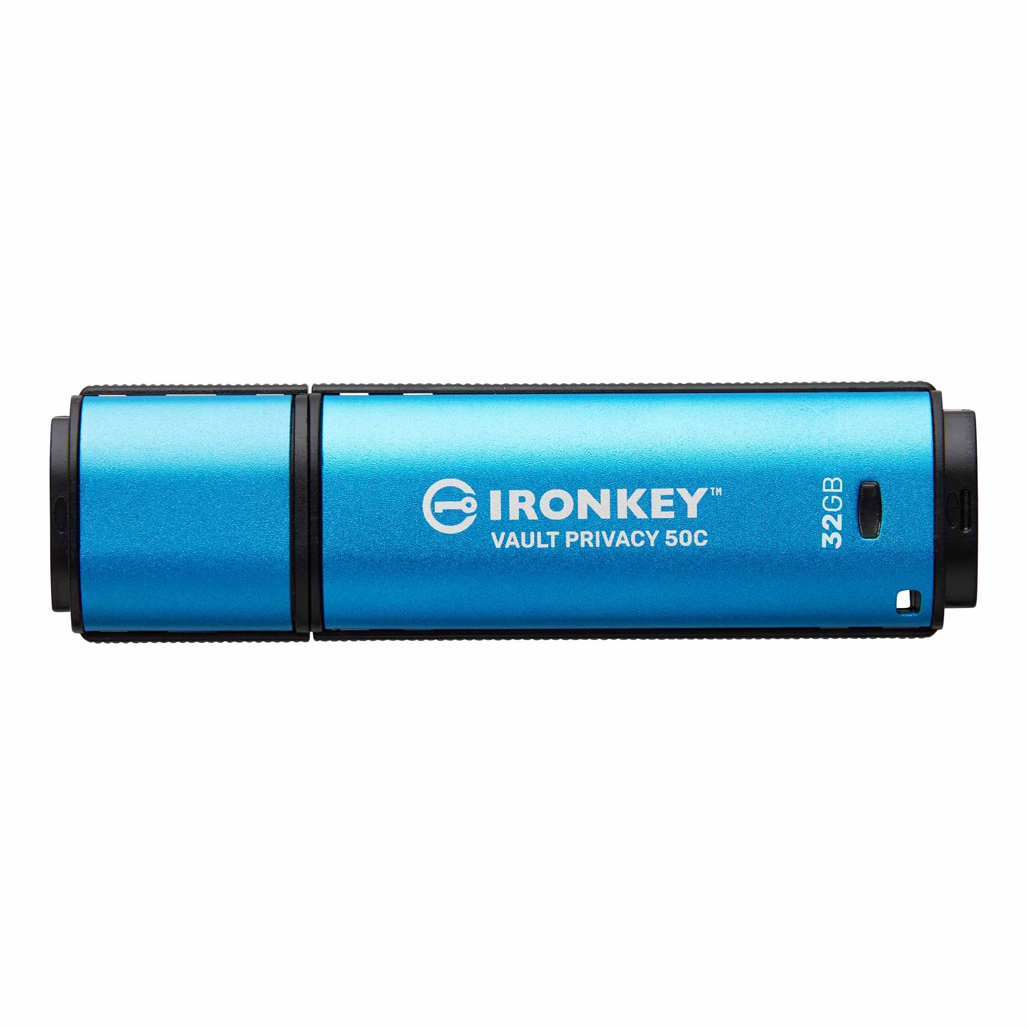 Memoria USB encriptada IronKey Vault Privacy 50 32GB, Cifrado AES-256 ...
